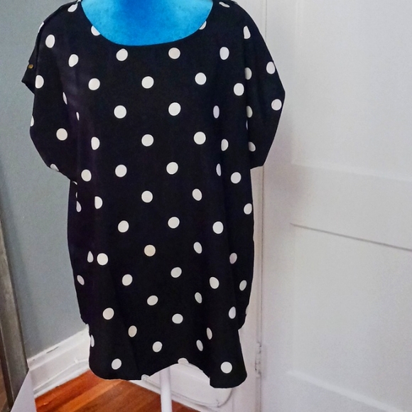 Polka-dot print tunic - Picture 1 of 9